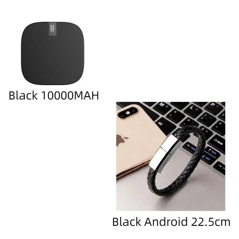 10000mAh Mini Power Bank with Dual USB and LCD Display