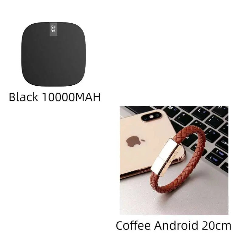 10000mAh Mini Power Bank with Dual USB and LCD Display