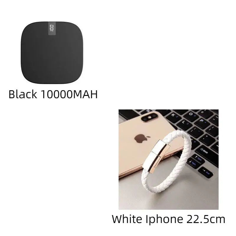 10000mAh Mini Power Bank with Dual USB and LCD Display