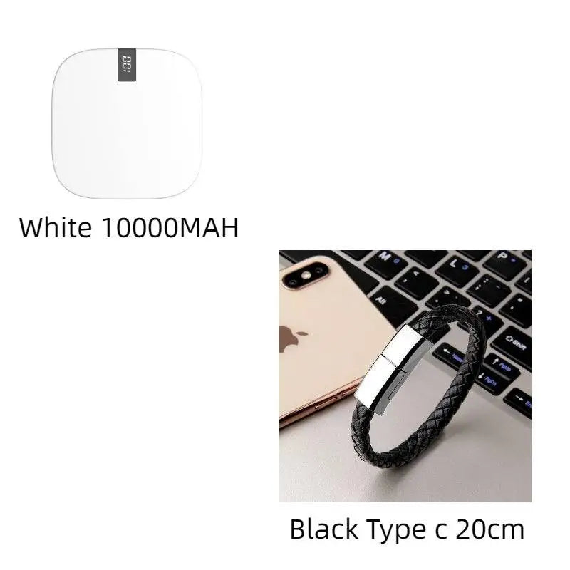 10000mAh Mini Power Bank with Dual USB and LCD Display