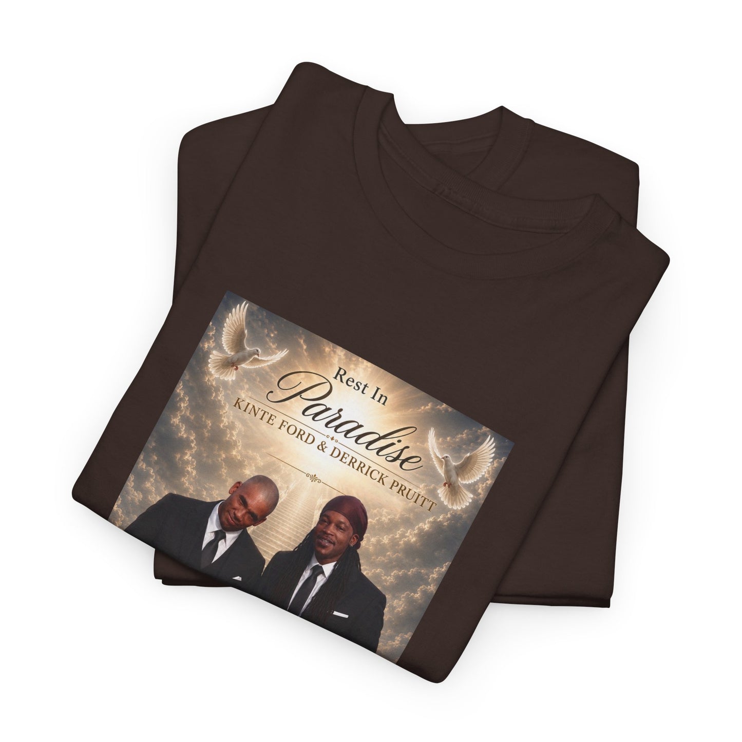 Memorial Tribute Tee — "Rest in Paradise" Funeral Remembrance Shirt