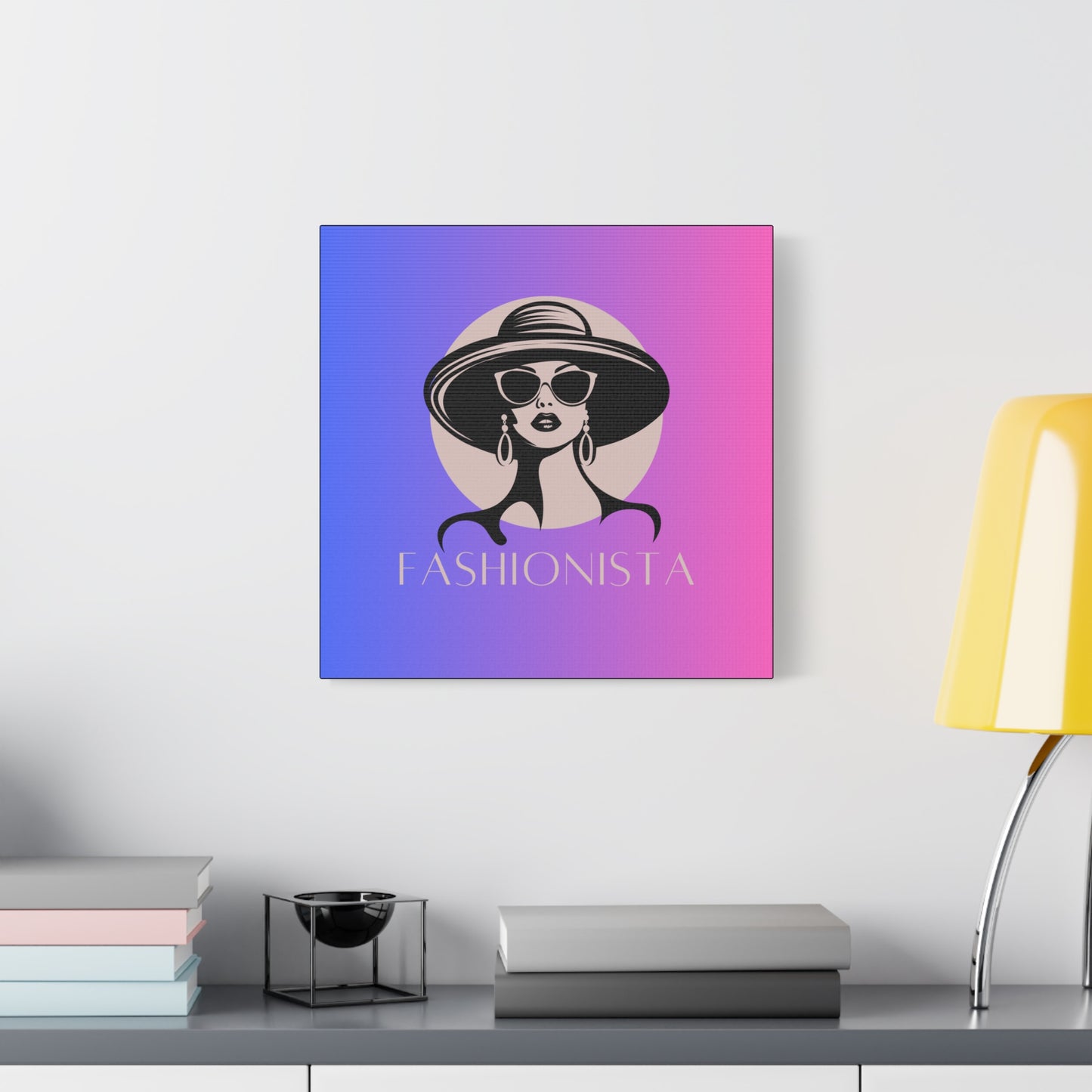 Fashionista Matte Canvas Wall Art, chic home decor, stylish gift for fashion lovers, wall decor, modern art piece, unique artwork
