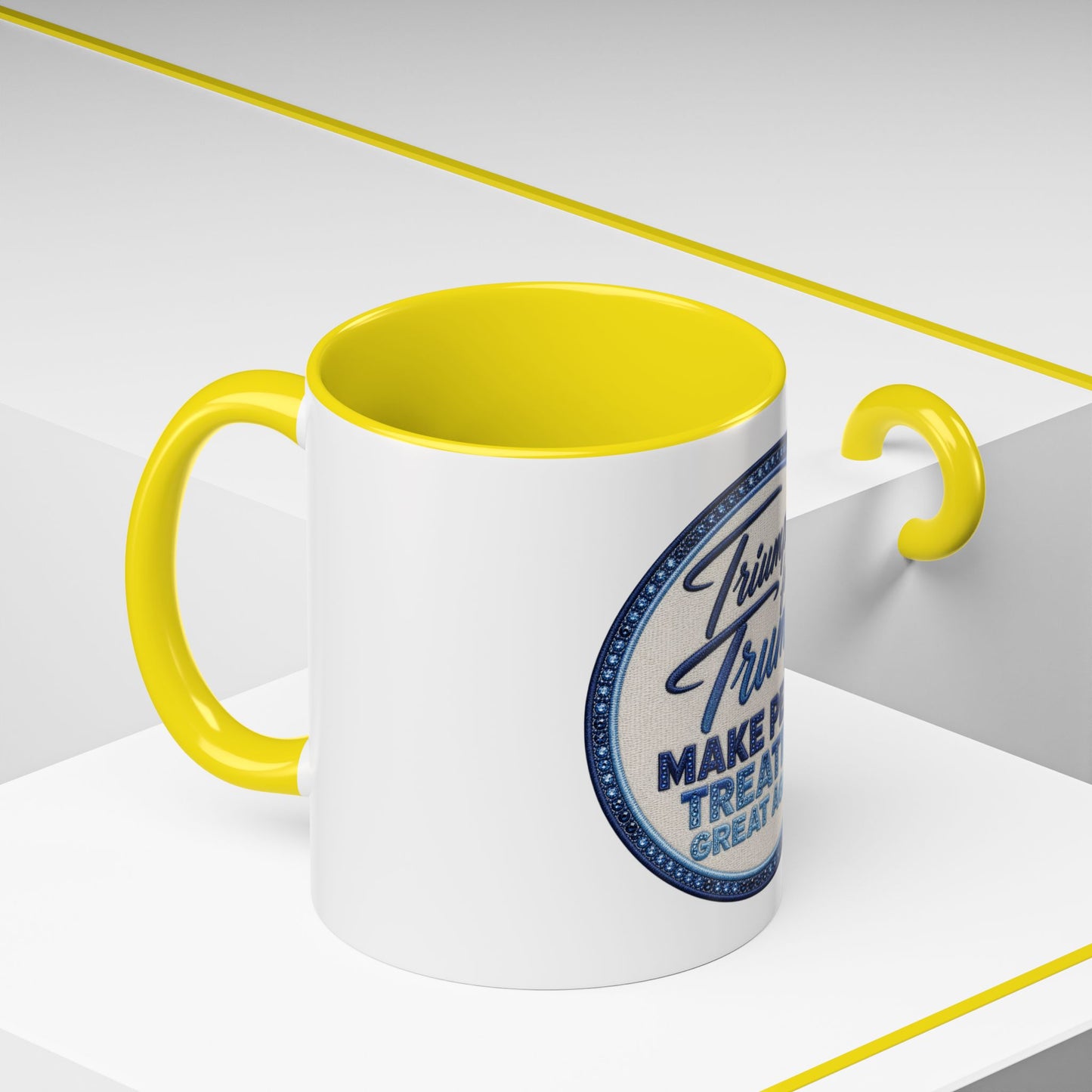 Make Peace Treaties Mug — "Triumph for Trump" Political Coffee Cup (11/15oz)
