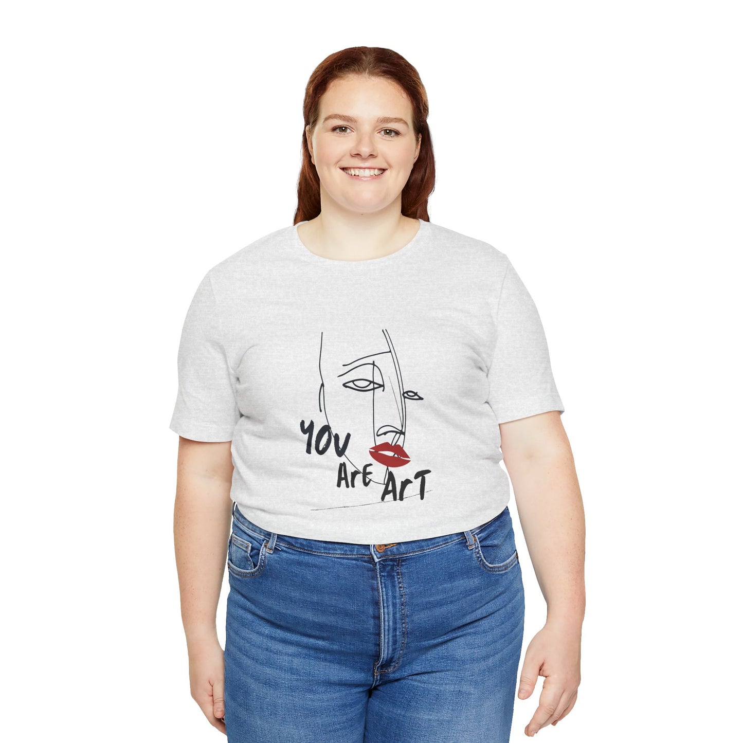 Artistic Expression Unisex Tee - You Are Art, Creative Gift, Casual Wear, Modern Design, Art Lover's Shirt
