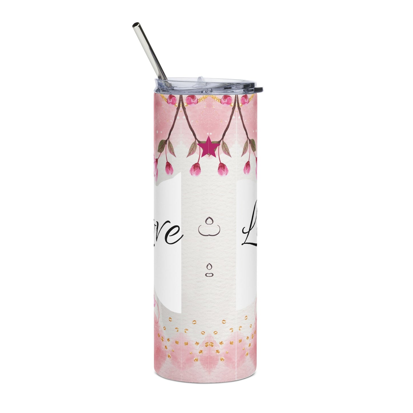 Don't Forget Your Dreams stainless steel tumbler | 20oz floral inspirational design