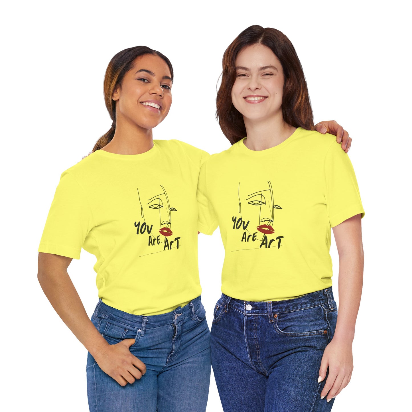 Artistic Expression Unisex Tee - You Are Art, Creative Gift, Casual Wear, Modern Design, Art Lover's Shirt