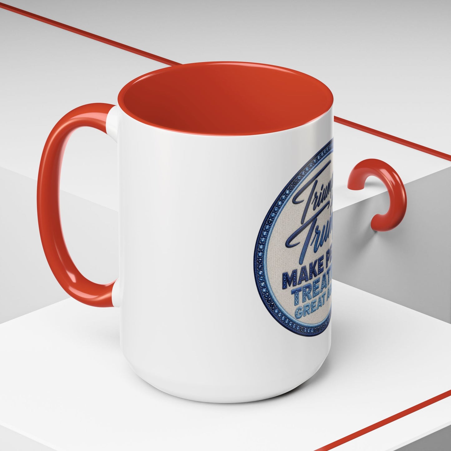Make Peace Treaties Mug — "Triumph for Trump" Political Coffee Cup (11/15oz)