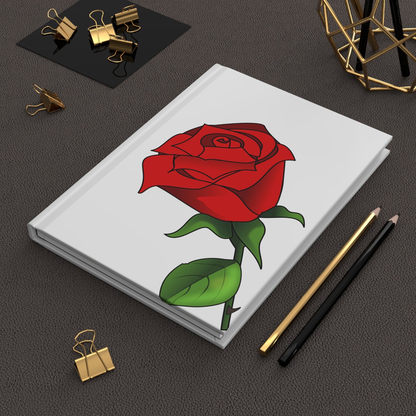 Elegant Rose Hardcover Journal - Perfect for Writing, Gifts, Note-taking, Floral Decor, Creative Ideas