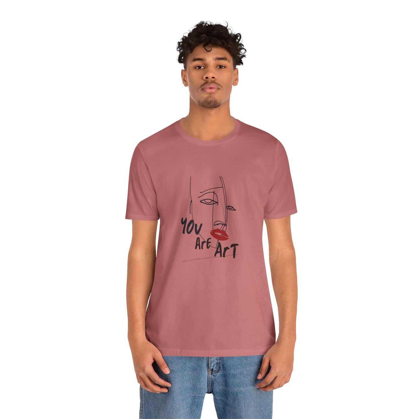 Artistic Expression Unisex Tee - You Are Art, Creative Gift, Casual Wear, Modern Design, Art Lover's Shirt