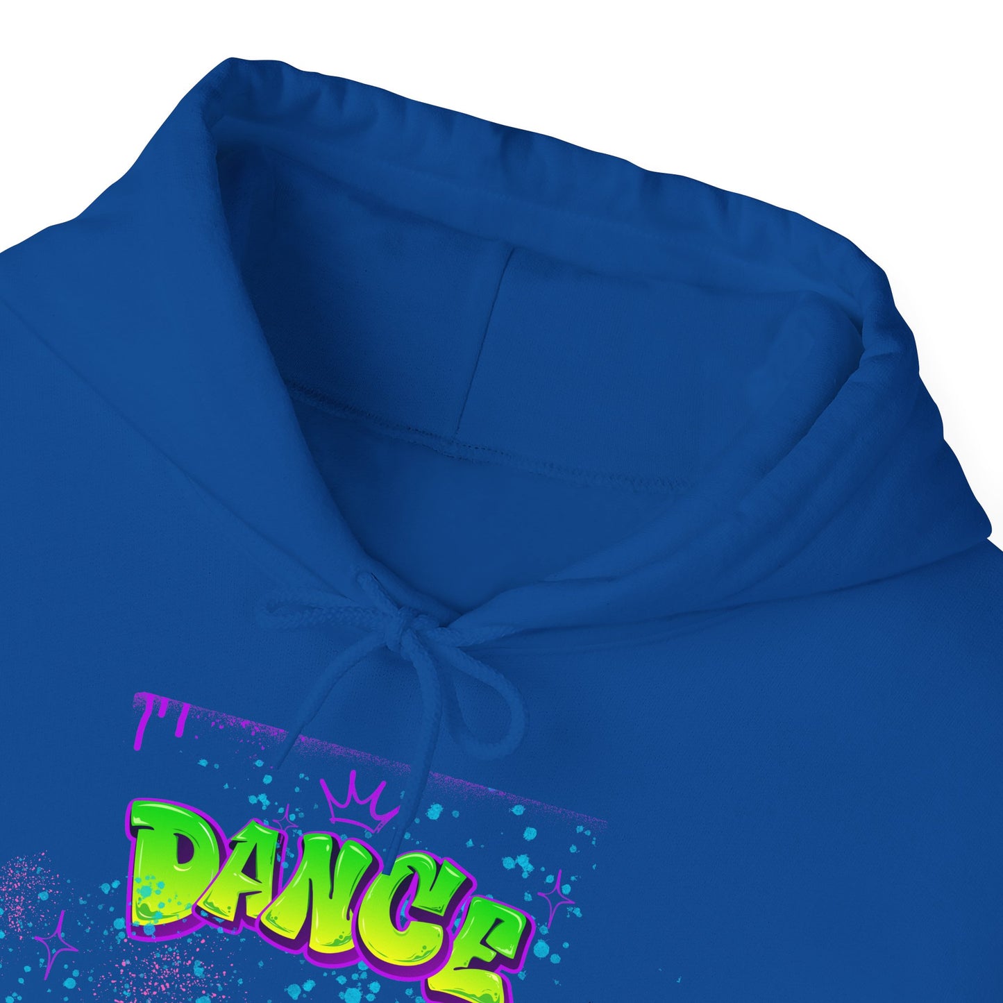 Colorful Dance Hoodie for Creative Spirits, Cozy Unisex Hooded Sweatshirt, Perfect for Parties, Dance Classes, Gifts