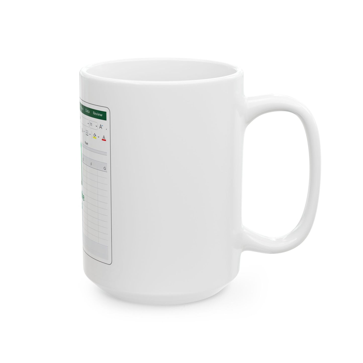 Freak in the Sheets - Spreadsheet Ceramic Mug - Ideal for Office, Gift for Tech Lovers, Coffee Lover's Accessory, Birthday, Teacher's Gift