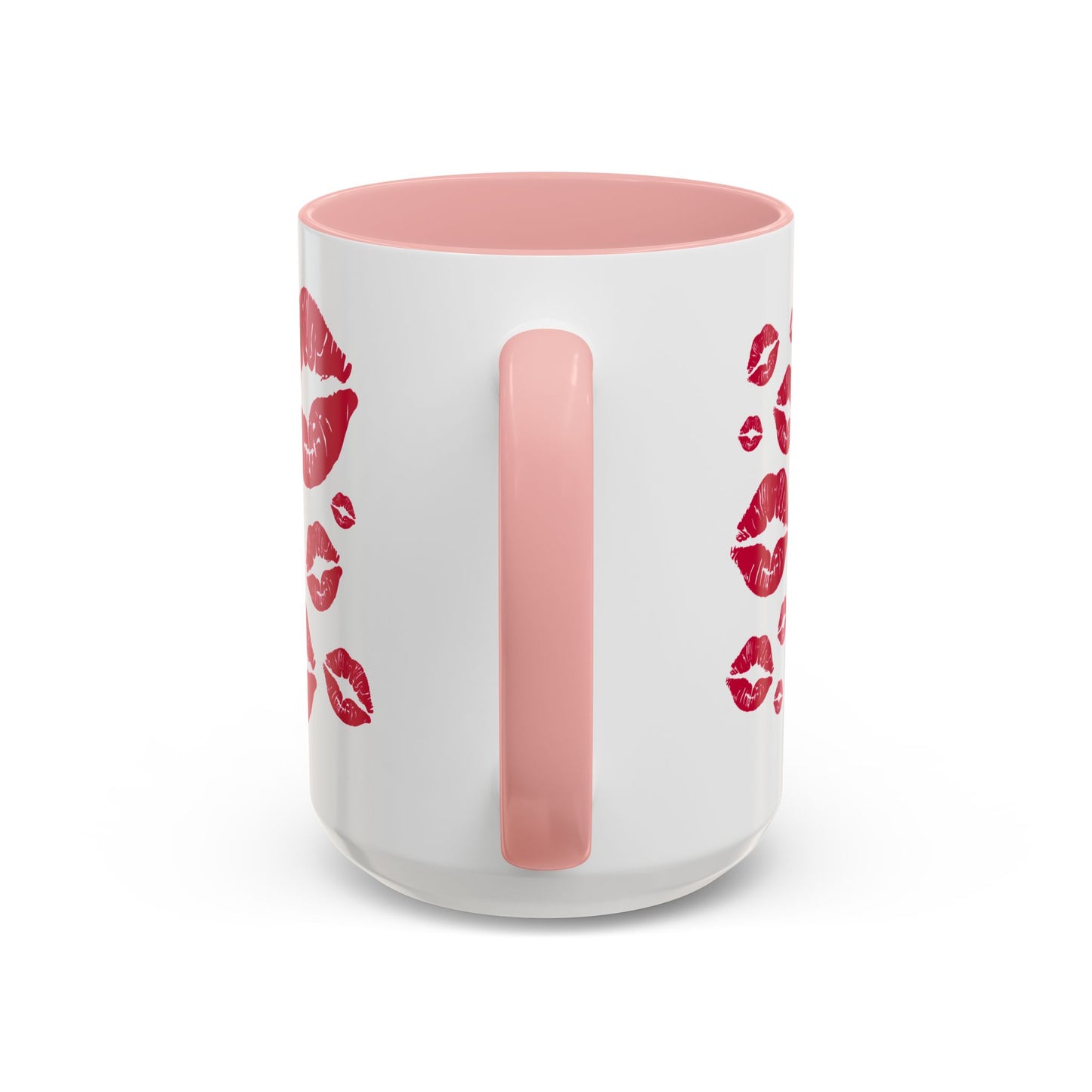 Kiss Mark Accent Coffee Mug - Romantic Gift, Valentine's Day Mug, Cute Coffee Cup, Fun Kitchen Decor, Stylish Drinkware