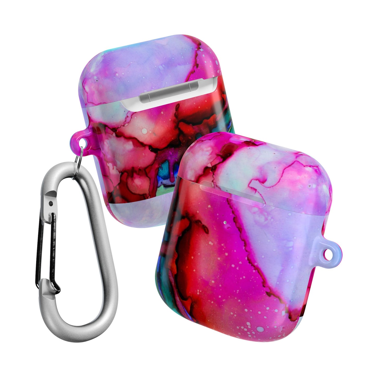 Colorful Marble AirPod Case, Trendy Tech Accessory, Gift for Music Lovers, Unique Earbud Cover for Her, Stylish AirPods Holder