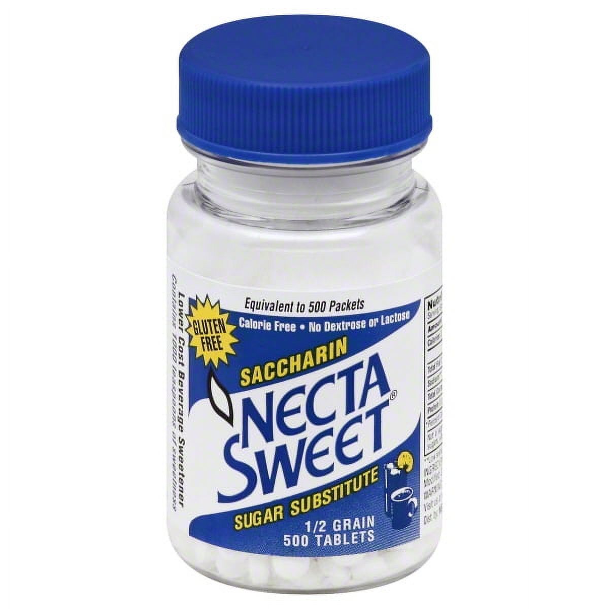Necta Sweet Saccharin Sugar Substitute – 0.5 Grain Tablets