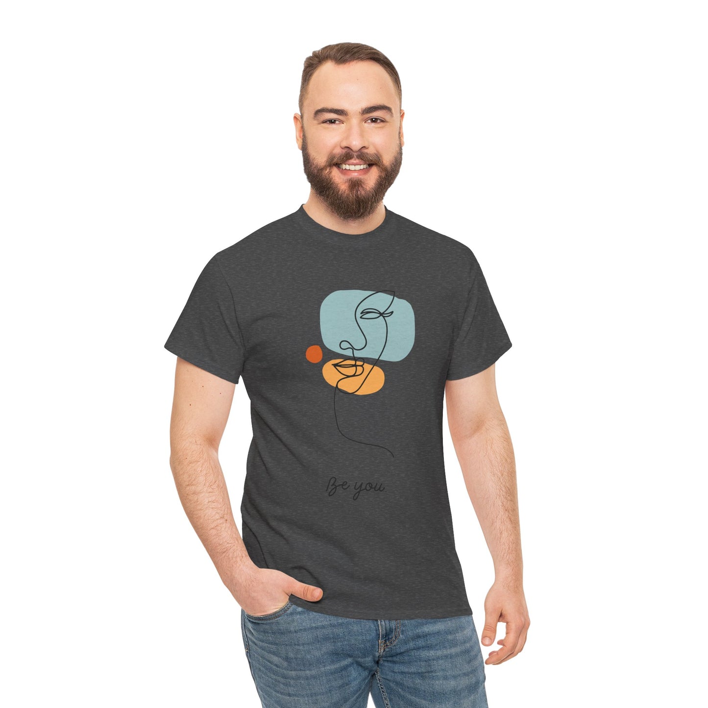 Minimalist Be You Tee, Unisex Cotton T-Shirt, Inspirational Graphic Tee, Gift for Friends, Casual Everyday Wear, Self-Love Apparel