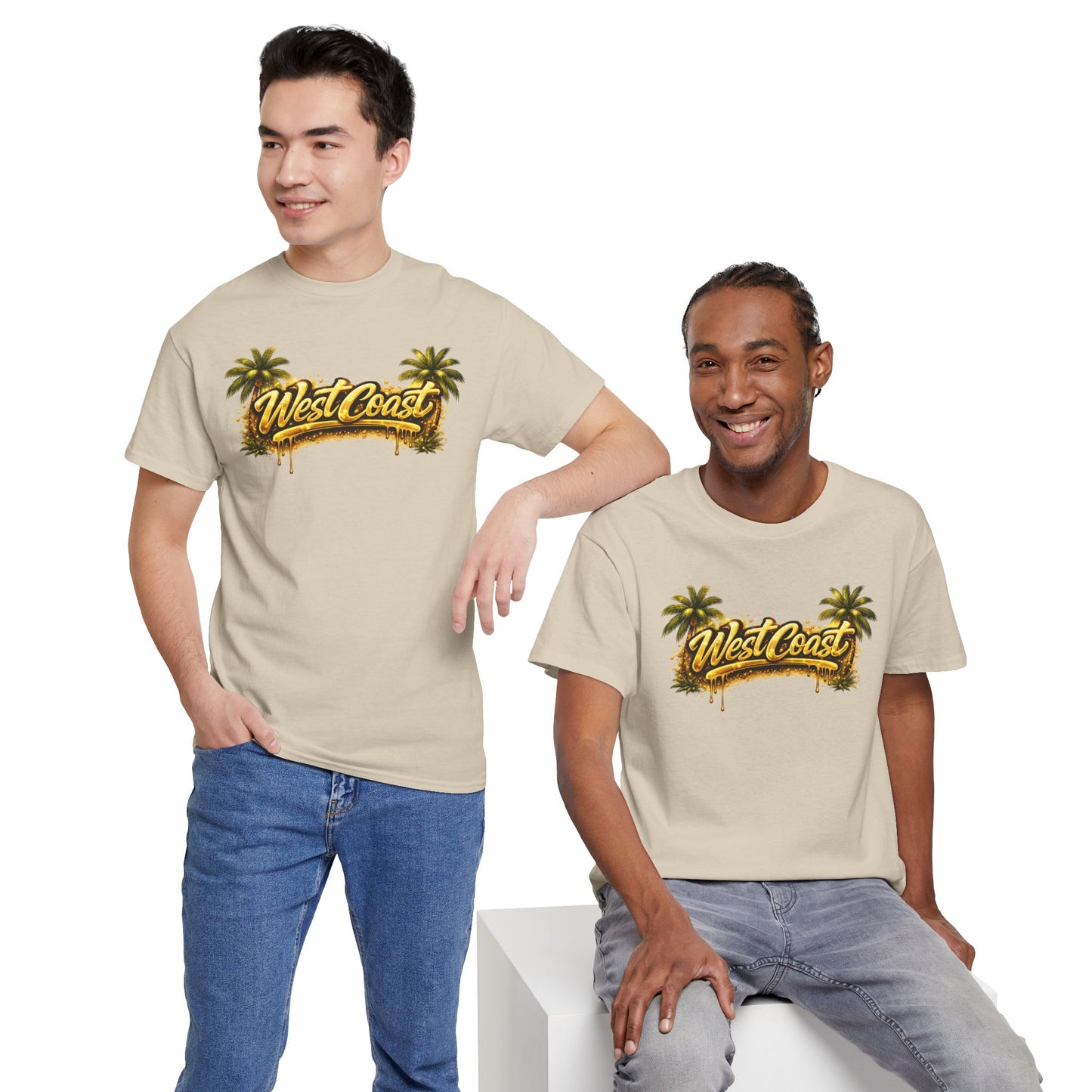 West Coast Palm Tree T-Shirt — Retro Surf Vibe Tee