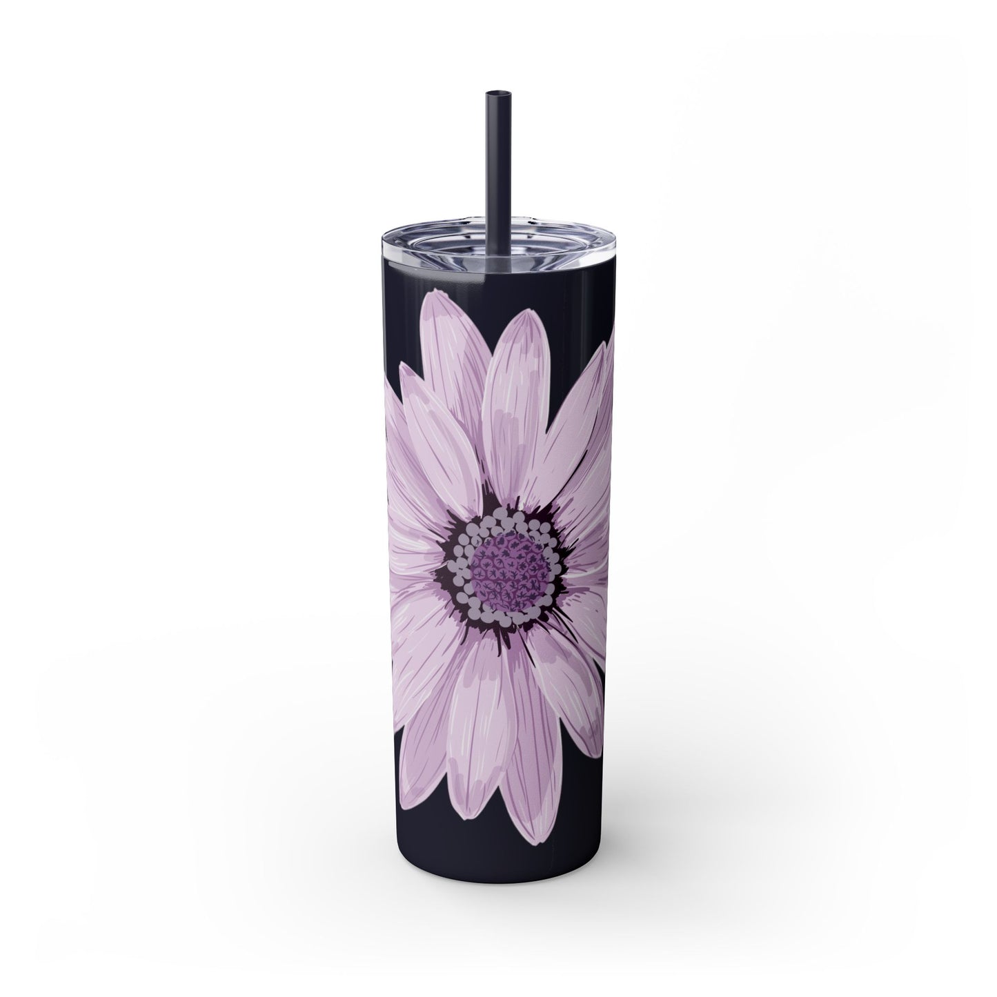 Floral Skinny Tumbler, 20oz - Stylish Drinkware for Home, Office, Gifts, Party Favors, Spring Decor