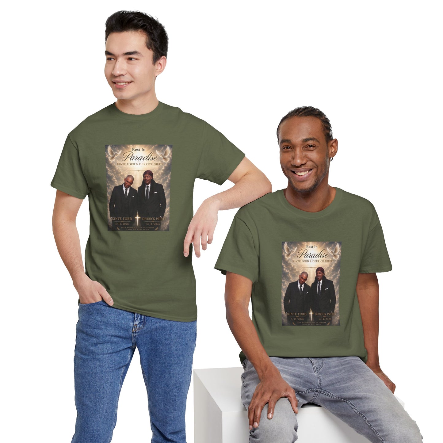 Memorial Tribute Tee — "Rest in Paradise" Funeral Remembrance Shirt