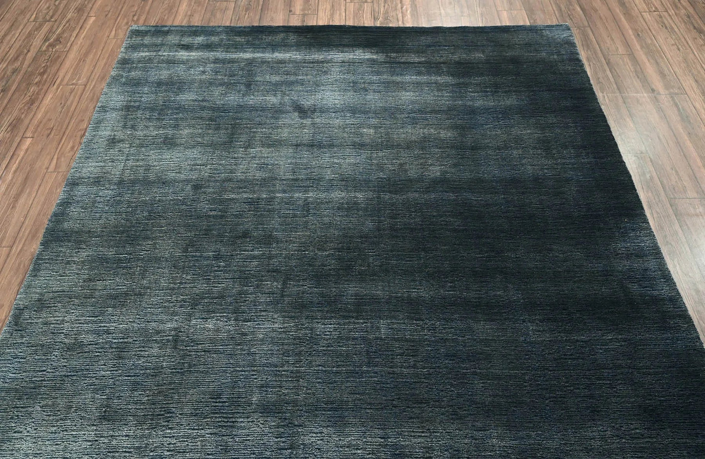 6x9 Blue LoomBloom Hand Knotted Modern & Contemporary Textured Tibetan 100% Wool Oriental Area Rug-4