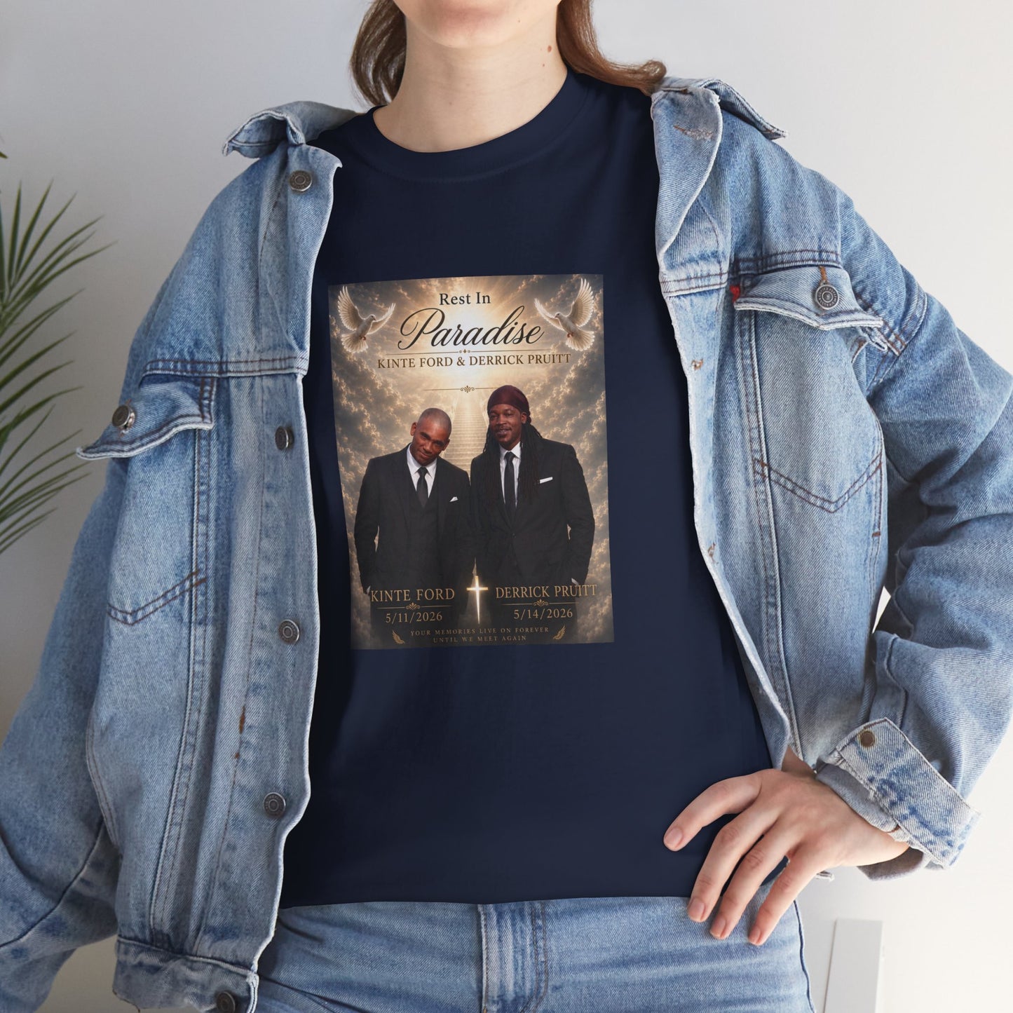 Memorial Tribute Tee — "Rest in Paradise" Funeral Remembrance Shirt