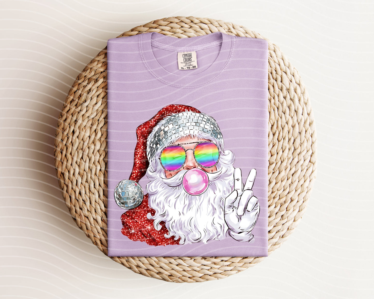 Boujee Bubblegum Santa Graphic Tee