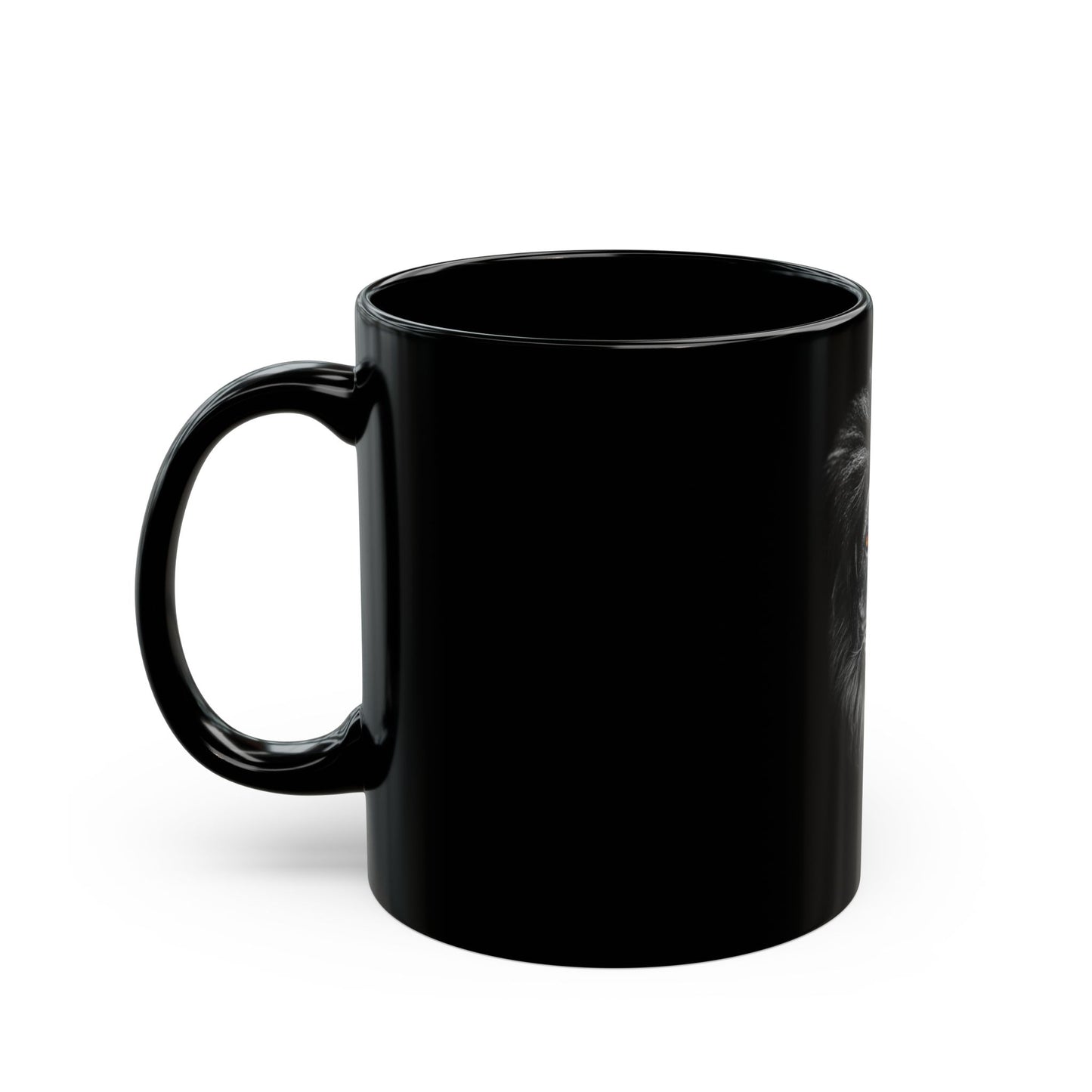 Majestic Lion Black Mug - Perfect Gift for Animal Lovers, Coffee Enthusiasts, Birthday, Housewarming, Home Decor