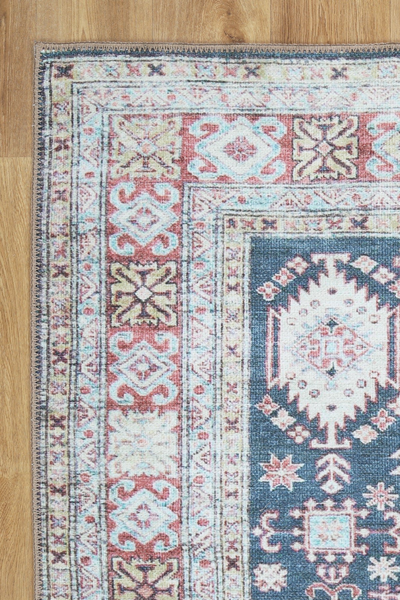 Eloise Machine Washable in Navy Blue Rug-3