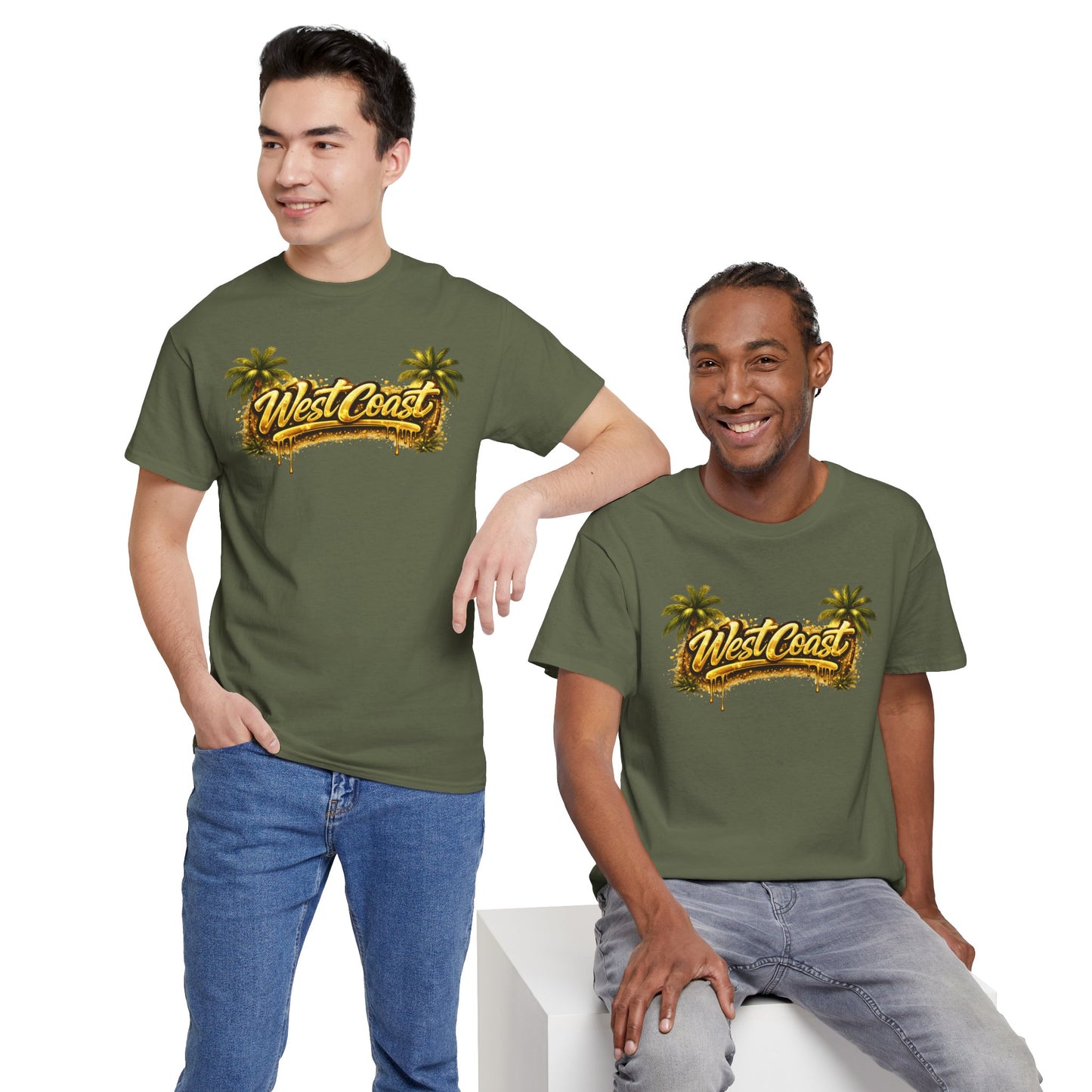 West Coast Palm Tree T-Shirt — Retro Surf Vibe Tee