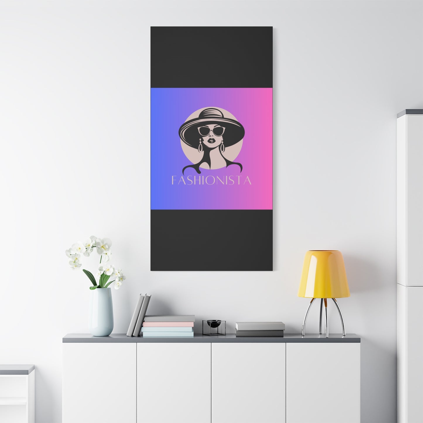 Fashionista Matte Canvas Wall Art, chic home decor, stylish gift for fashion lovers, wall decor, modern art piece, unique artwork