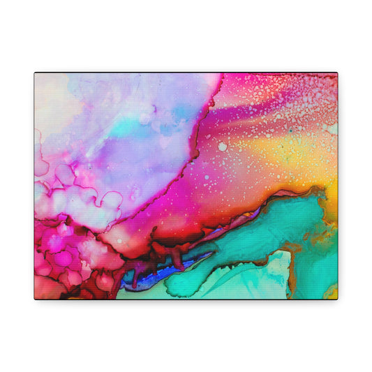 Vibrant Abstract Canvas Art, Colorful Wall Decor, Modern Home Accent, Gift for Art Lovers, Artistic Canvas Print, Colorful Canvas Artwork