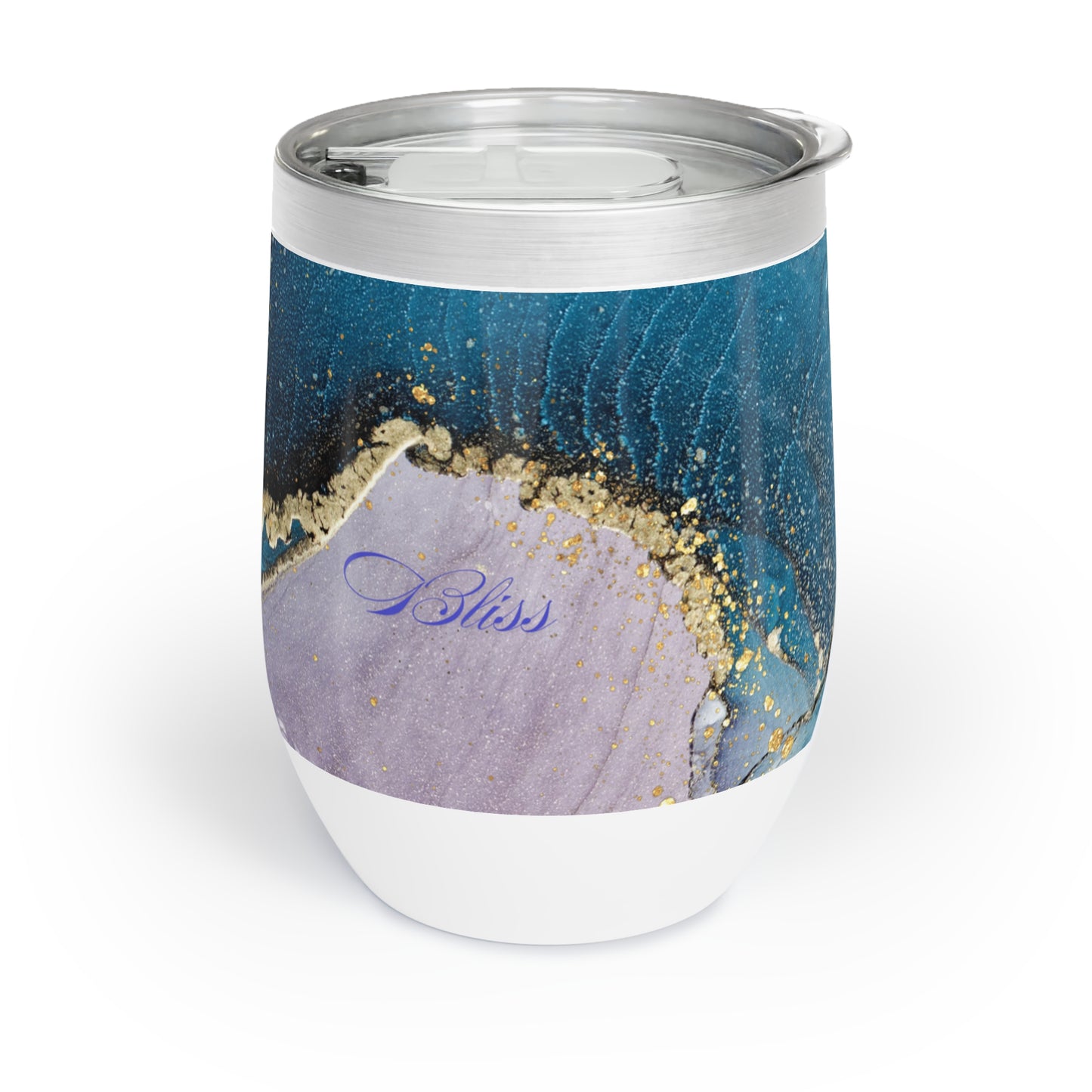 Artistic Wine Tumbler for Relaxed Gatherings, Chill Vibes, Wedding Gift, Outdoor Adventures, Elegant Drinkware