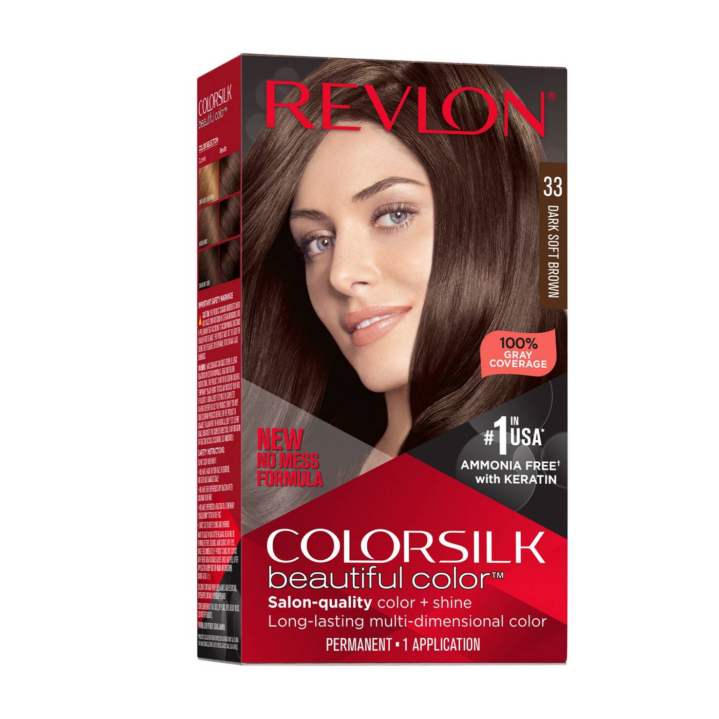 Revlon Hair Color, Permanent, Dark Soft Brown 30