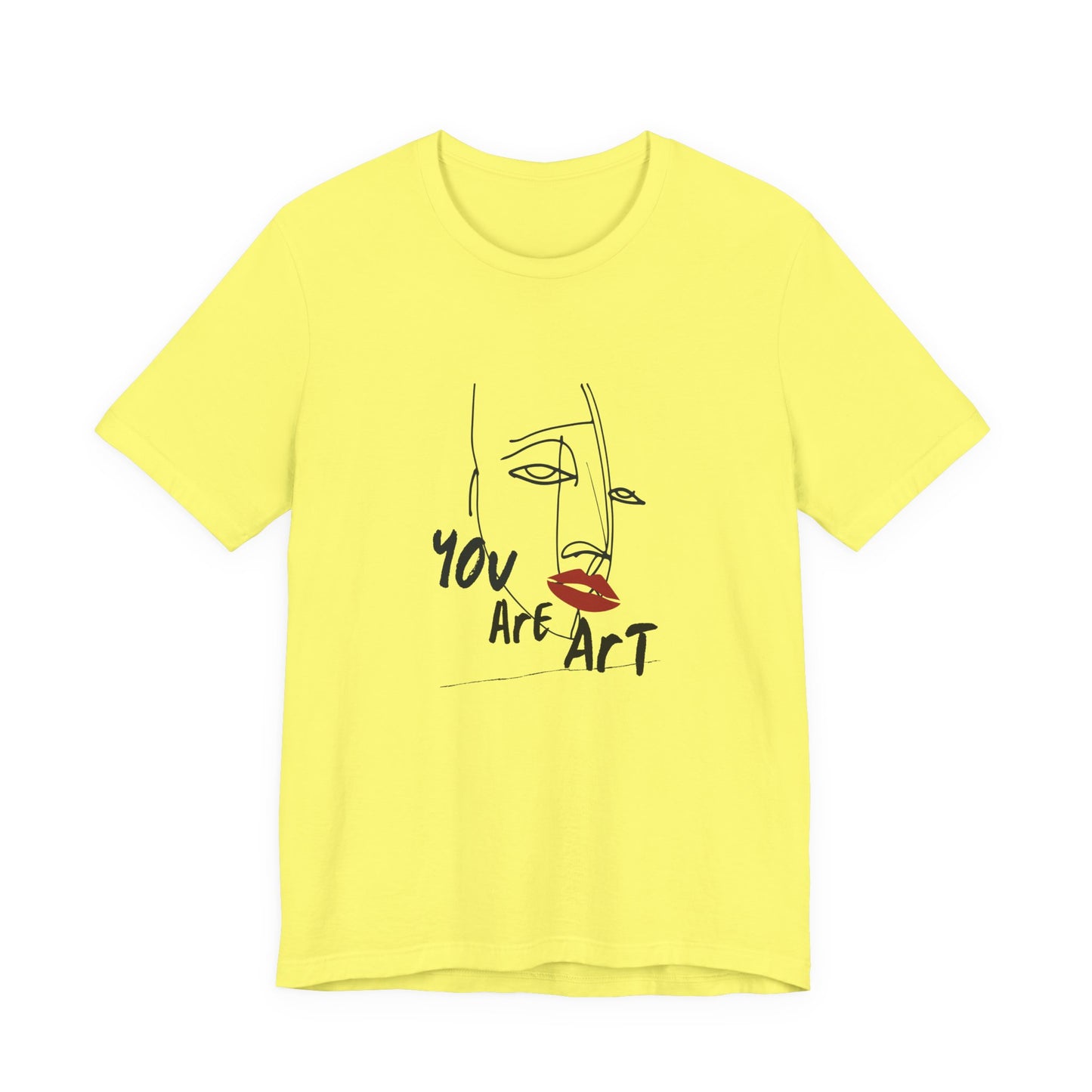 Artistic Expression Unisex Tee - You Are Art, Creative Gift, Casual Wear, Modern Design, Art Lover's Shirt