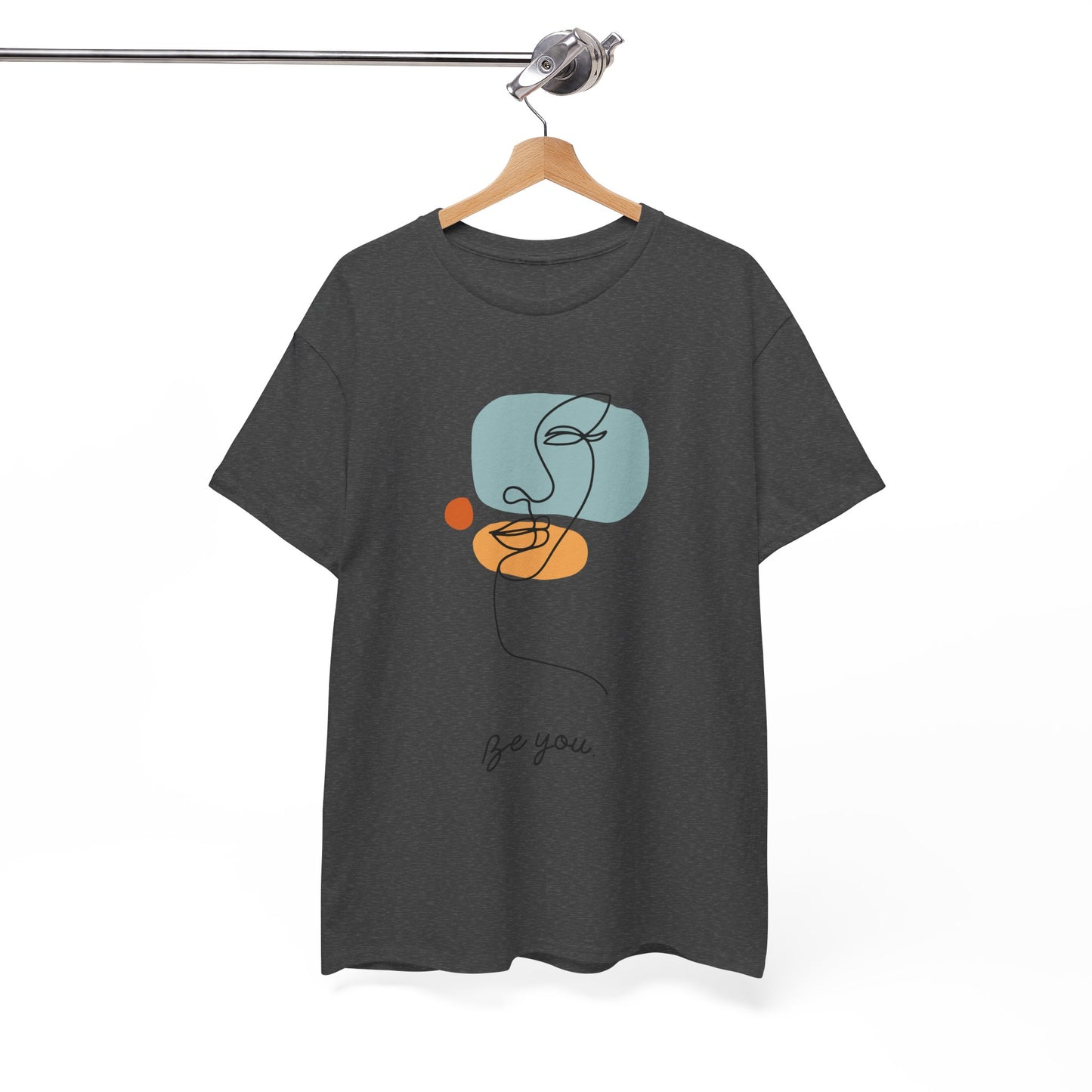 Minimalist Be You Tee, Unisex Cotton T-Shirt, Inspirational Graphic Tee, Gift for Friends, Casual Everyday Wear, Self-Love Apparel