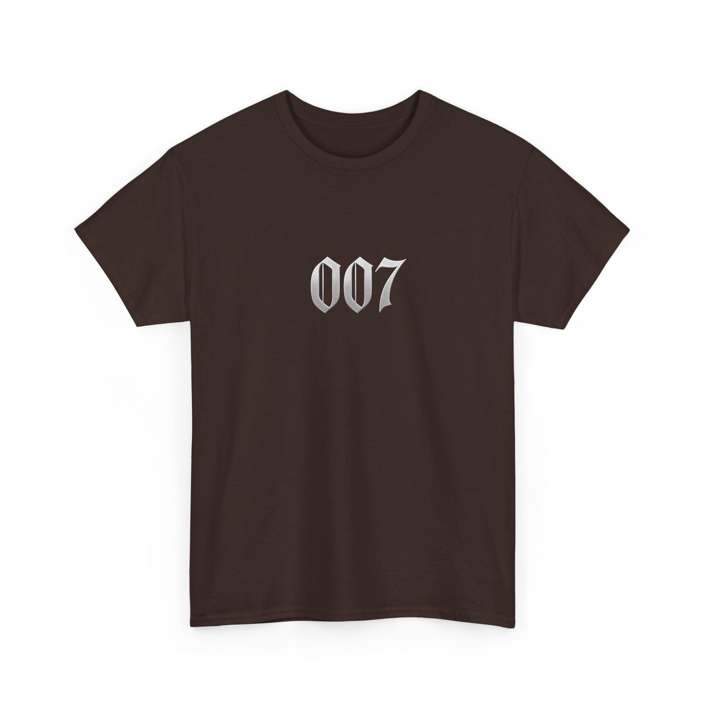 007 Graphic Tee — Subtle Spy Number Chest Print