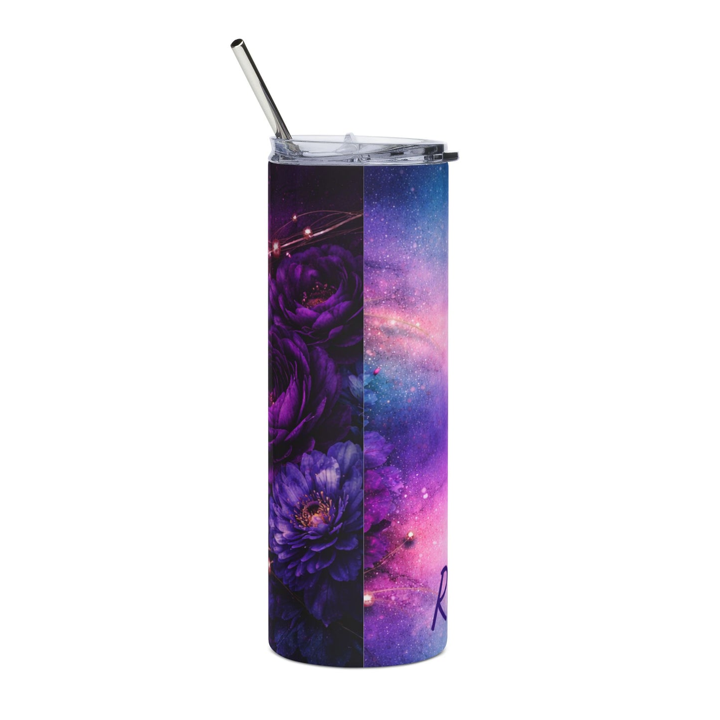 Customized Purple Galaxy Nebula Tumbler | 20oz Stainless Steel Travel Cup