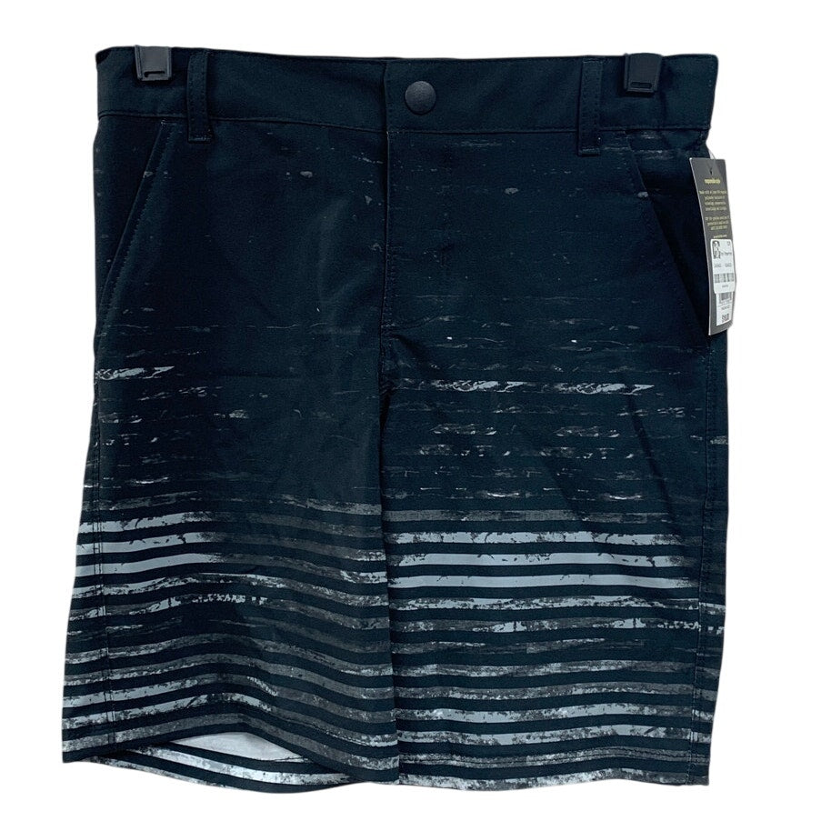 NWT New Art Class Boys Size 6 Black White Striped Lined UPF 50+ Swimming Trunks
