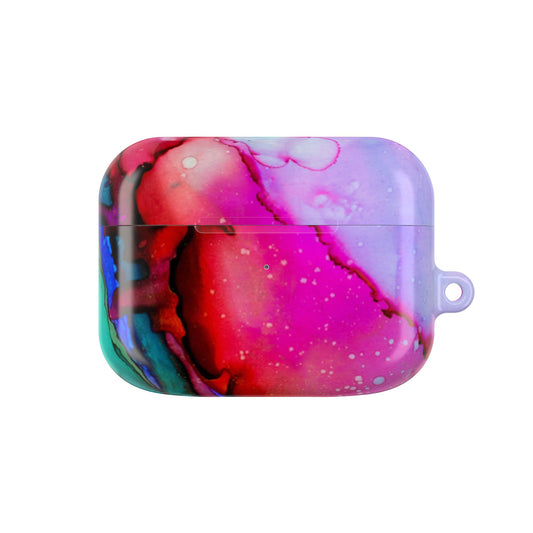 Colorful Marble AirPod Case, Trendy Tech Accessory, Gift for Music Lovers, Unique Earbud Cover for Her, Stylish AirPods Holder