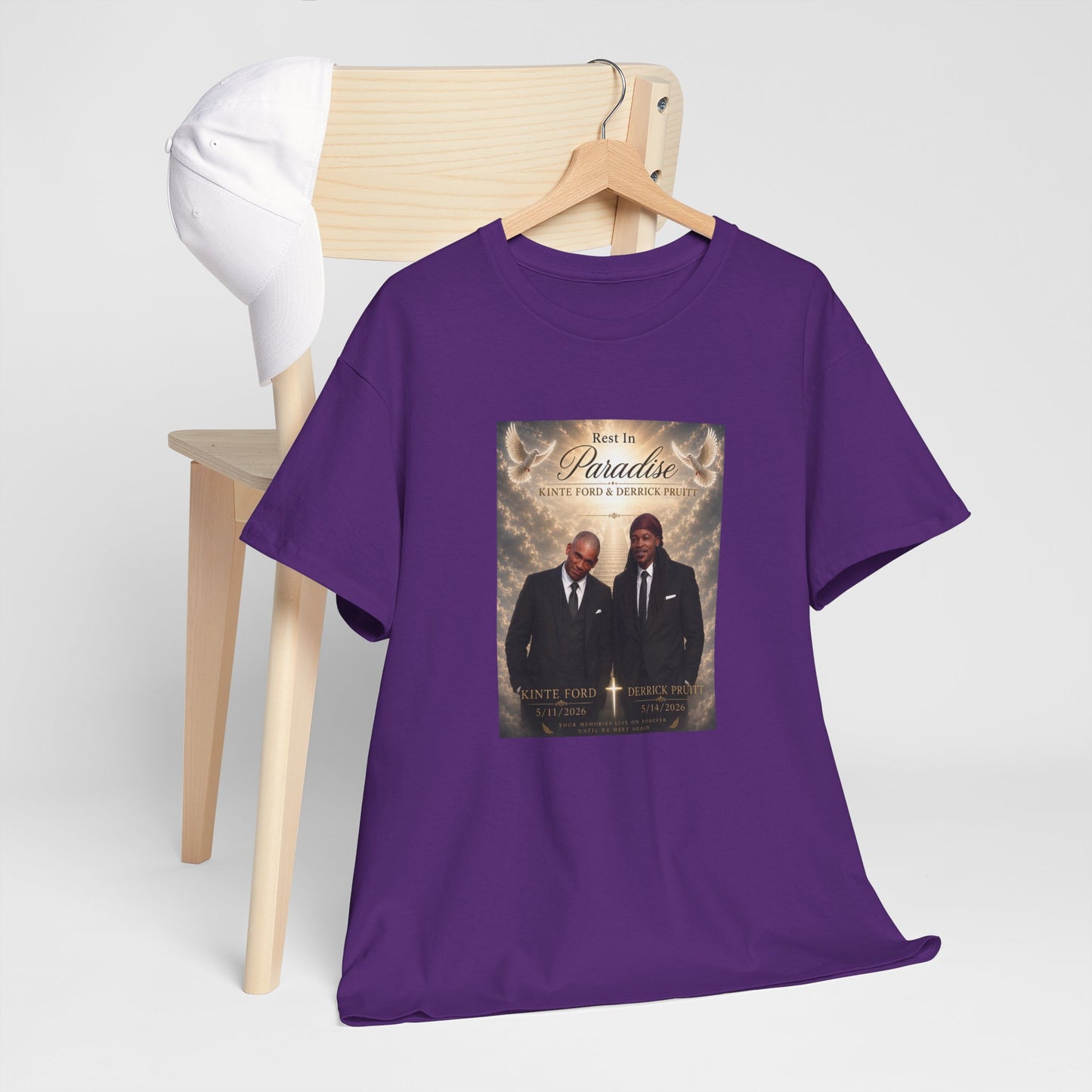 Memorial Tribute Tee — "Rest in Paradise" Funeral Remembrance Shirt