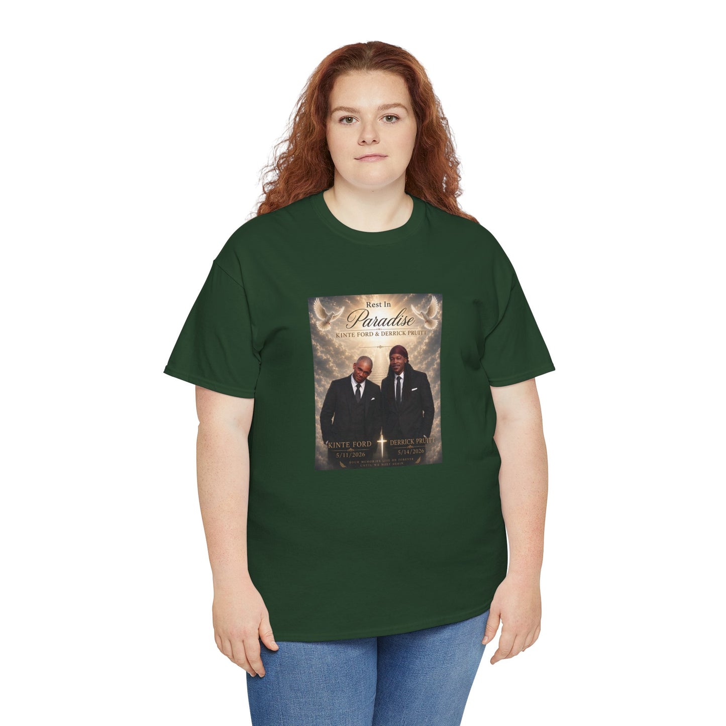 Memorial Tribute Tee — "Rest in Paradise" Funeral Remembrance Shirt