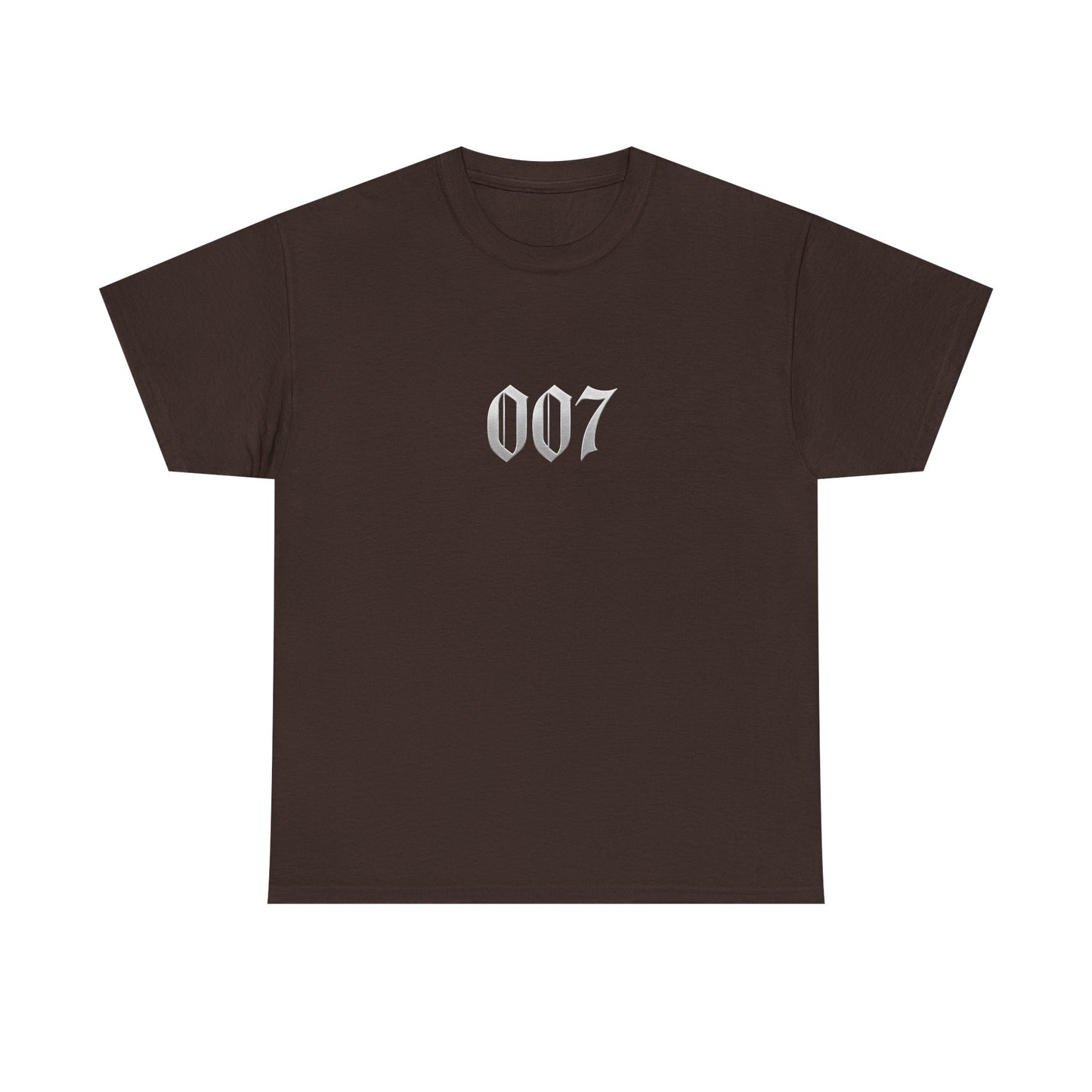 007 Graphic Tee — Subtle Spy Number Chest Print
