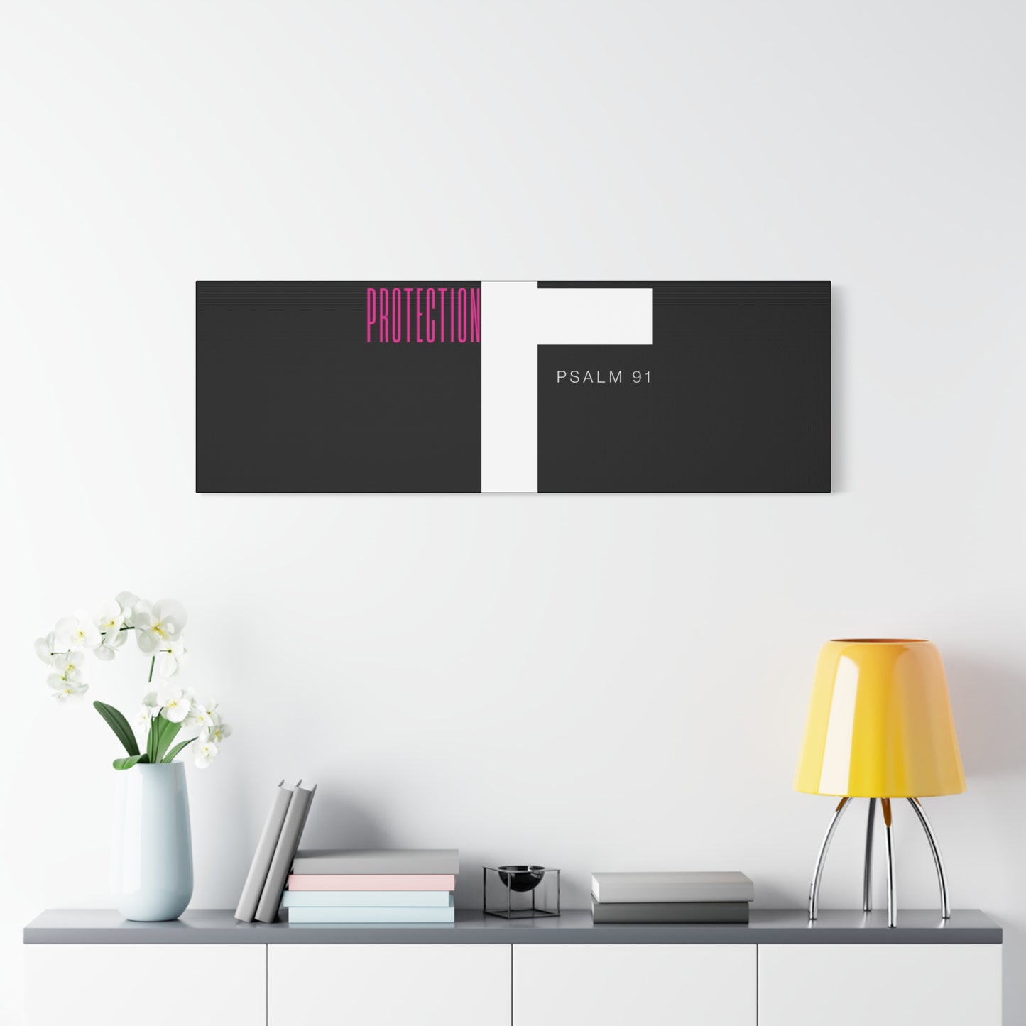 Faith-Inspired Canvas Print - Psalm 91, Home Decor, Wall Art, Christian Gift, Inspirational Decoration