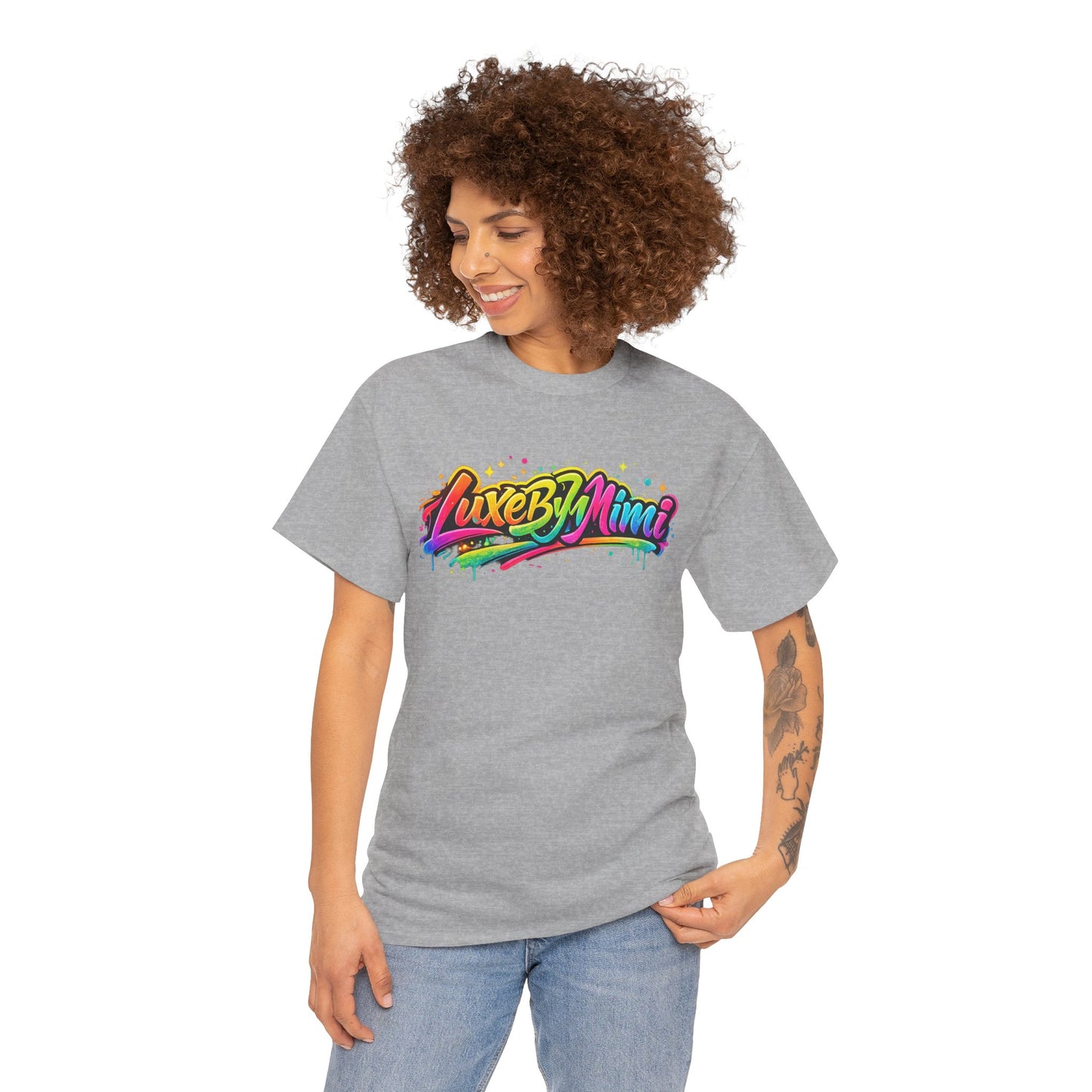 Graffiti Logo T-Shirt — 'Luxe By Mimi' Brand Colorful Streetwear Tee