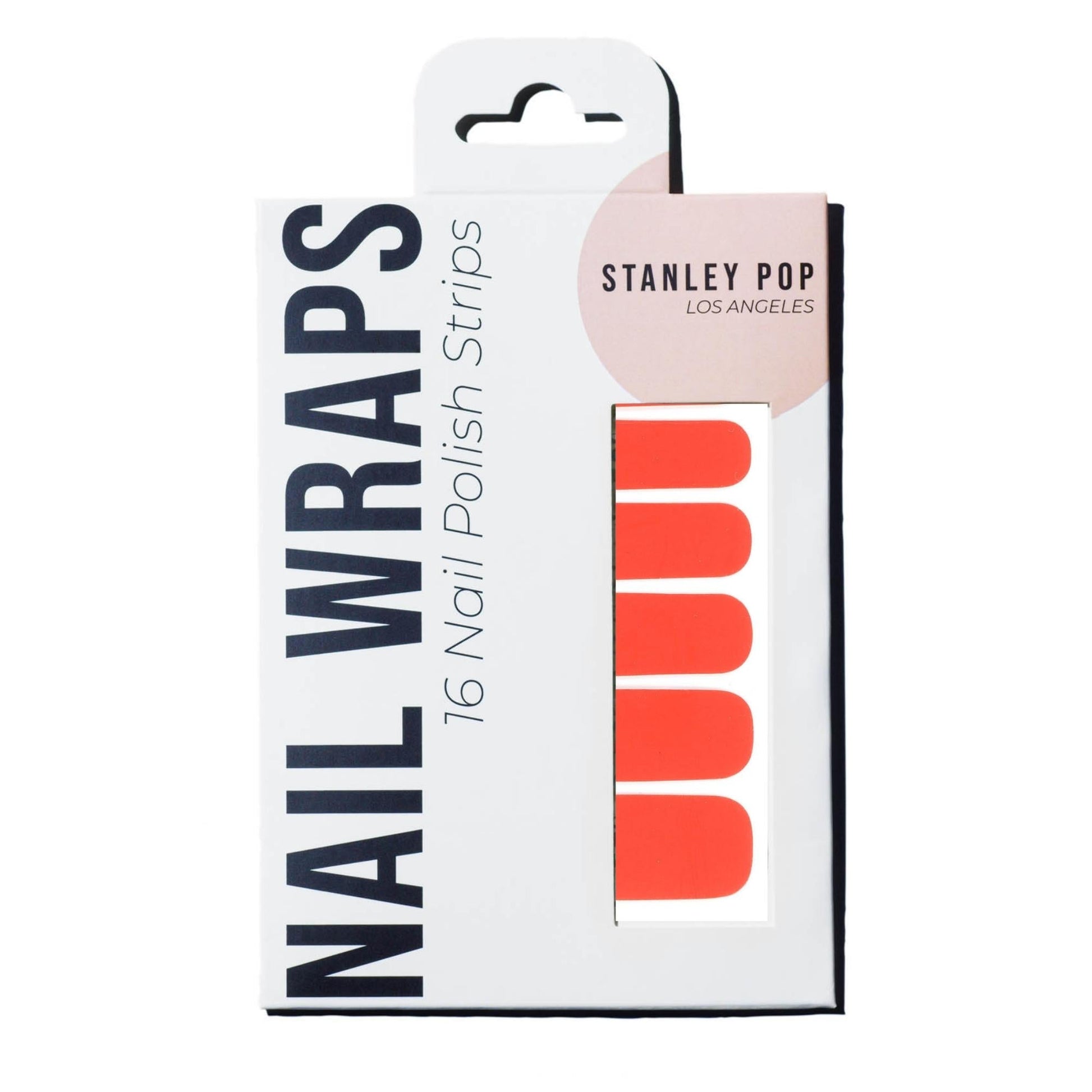 Sunset Orange Nail Polish Wraps-1