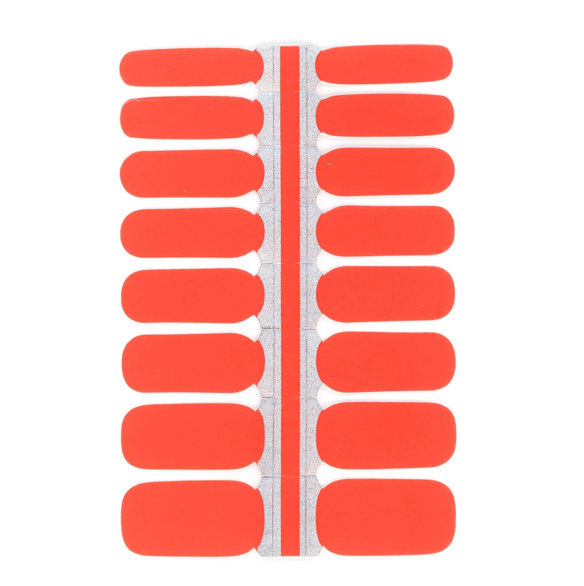 Sunset Orange Nail Polish Wraps-0
