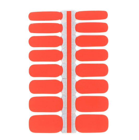 Sunset Orange Nail Polish Wraps-0