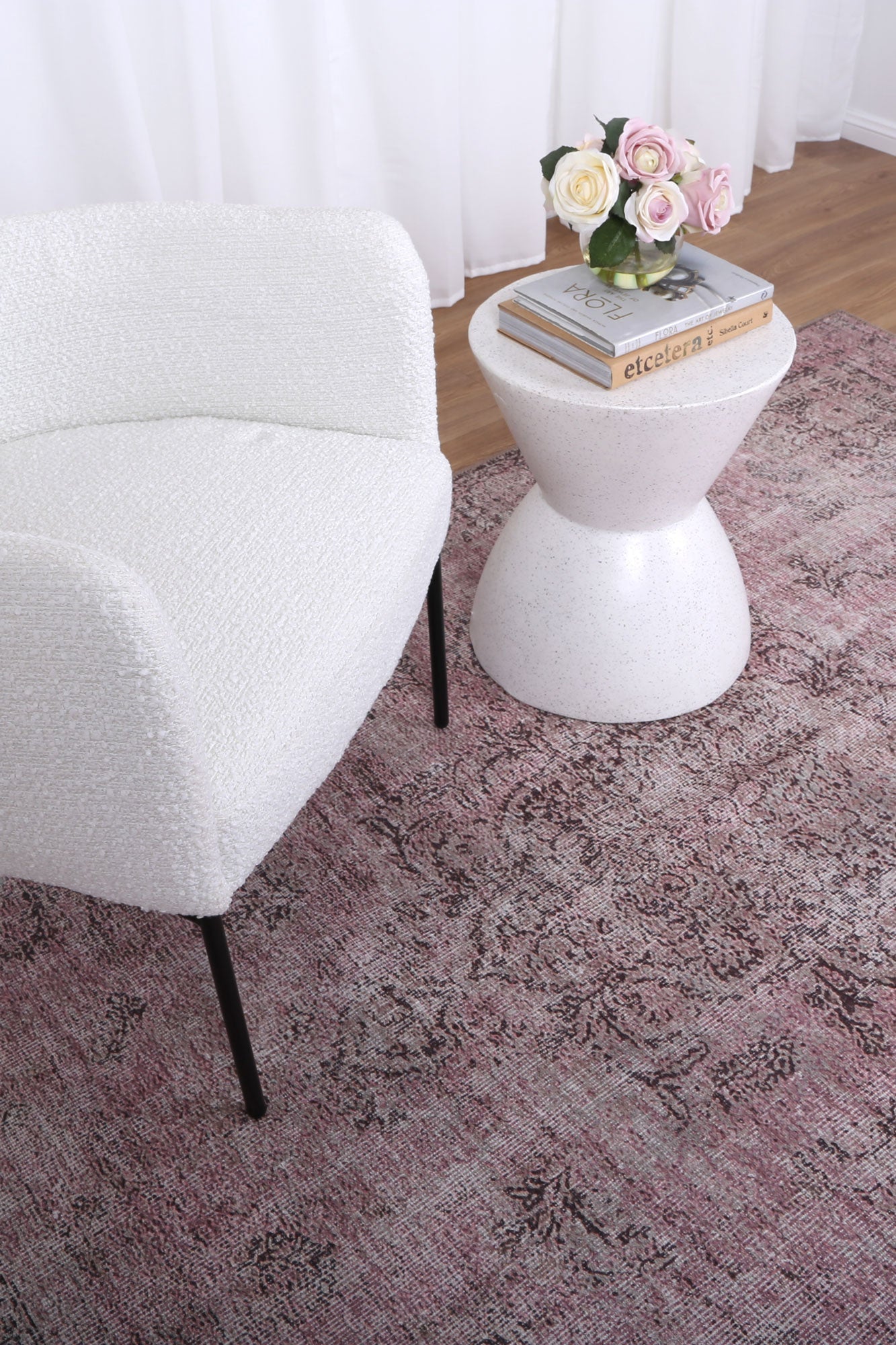 Germain Medallion Design in Pink Rug-4