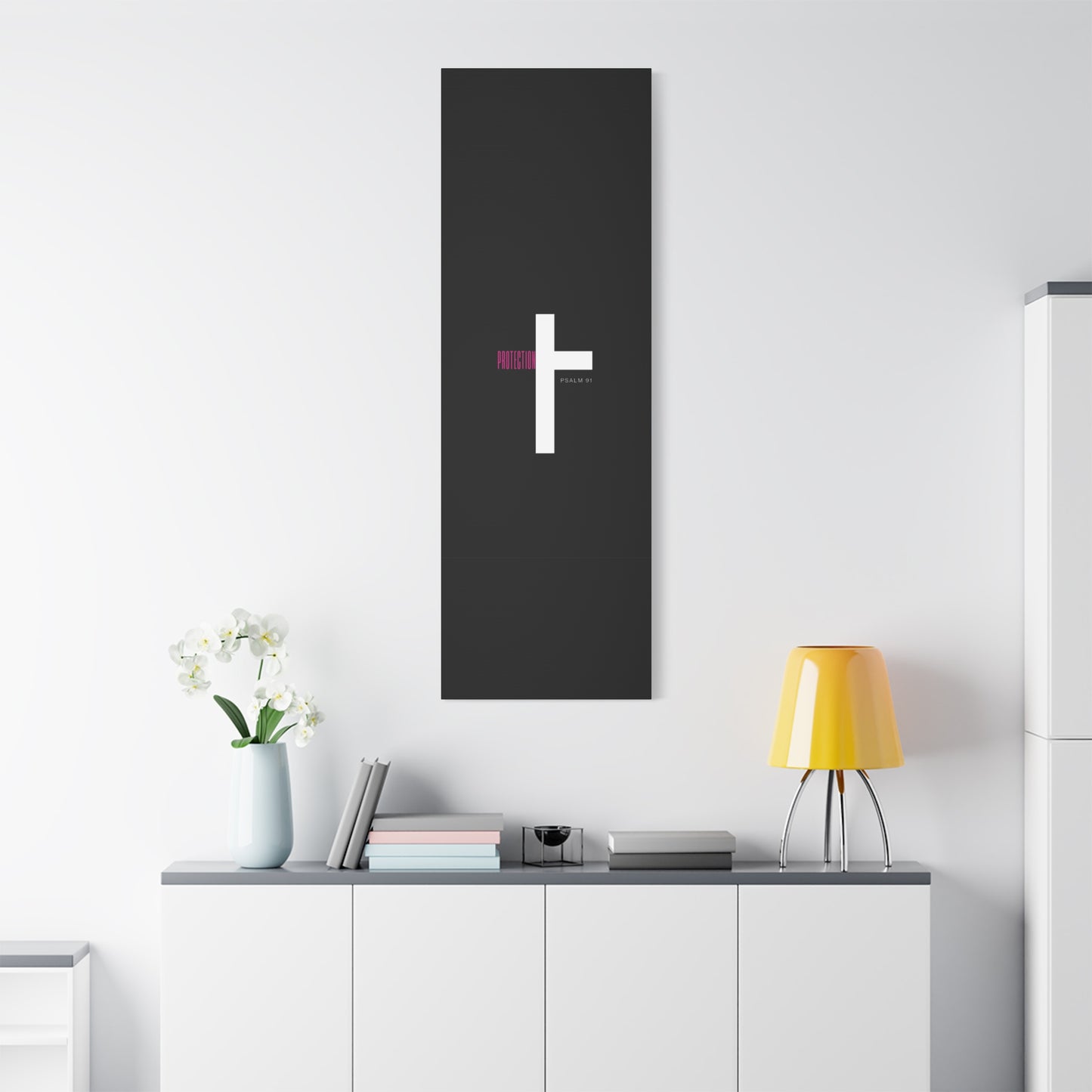 Faith-Inspired Canvas Print - Psalm 91, Home Decor, Wall Art, Christian Gift, Inspirational Decoration