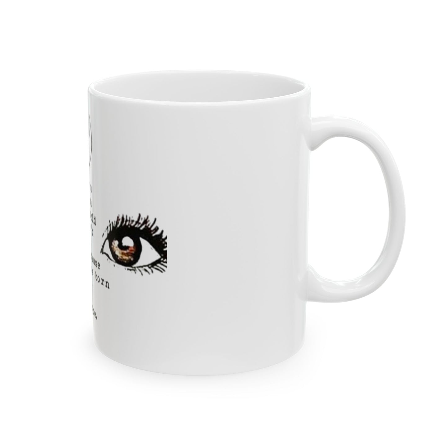 Inspirational Quotes Ceramic Mug, Born to Stand Out Motivational Coffee Cup, Unique Gift for Creatives, 11oz & 15oz Sizes, Perfect for Home or Office