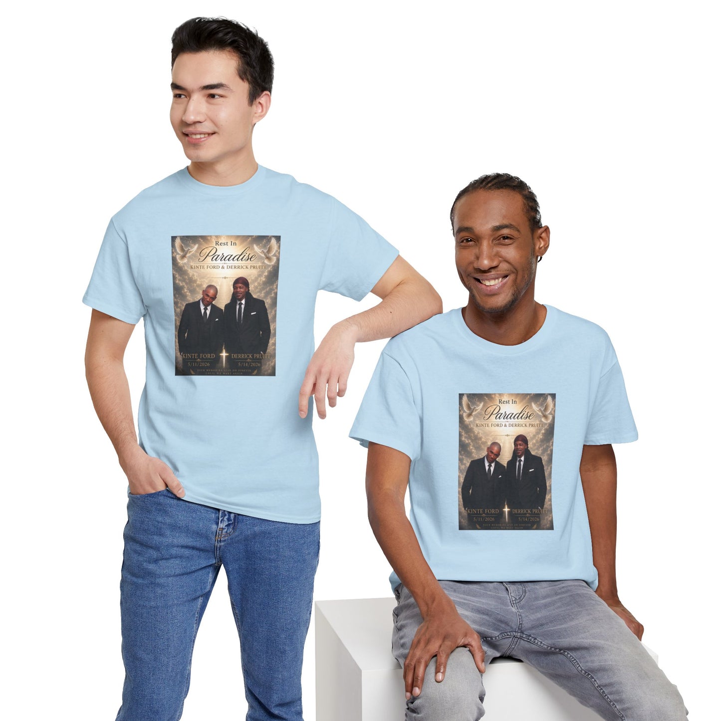 Memorial Tribute Tee — "Rest in Paradise" Funeral Remembrance Shirt